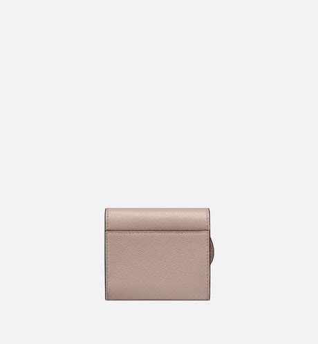 Saddle Lotus Wallet Warm Taupe Goatskin 